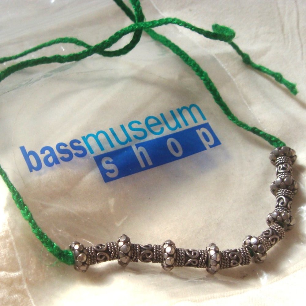 bass museum shop Celtic Corded Metal Bead Necklace